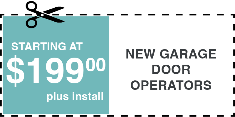 199 new garage door operators Baldwin