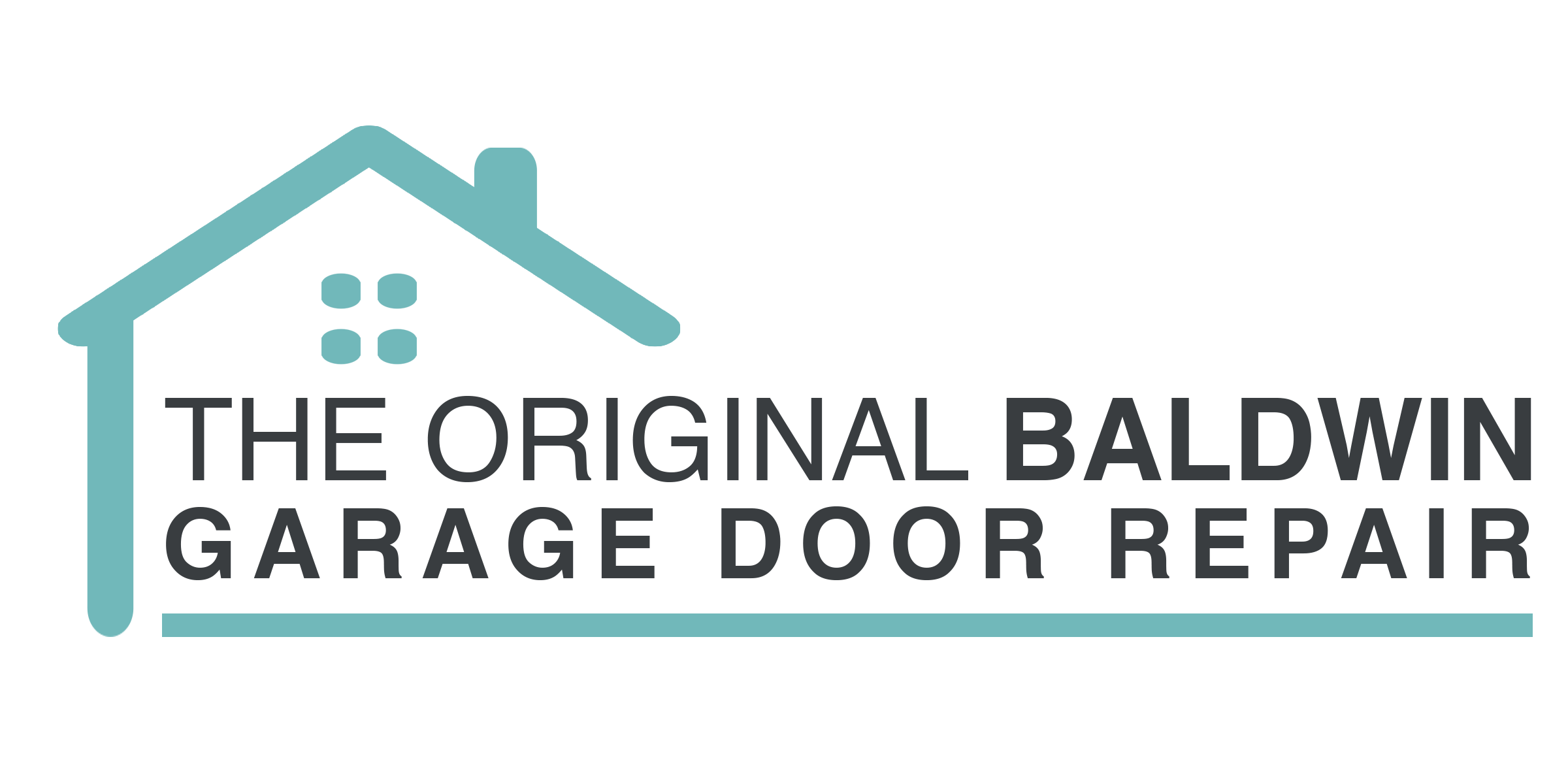 the original garage door repair Baldwin logo